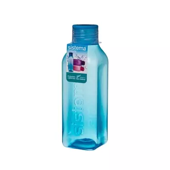 Бутылка квадратная 725 мл Sistema синий