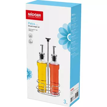 Бутылки для масла и уксуса 3 предмета Nadoba Petra