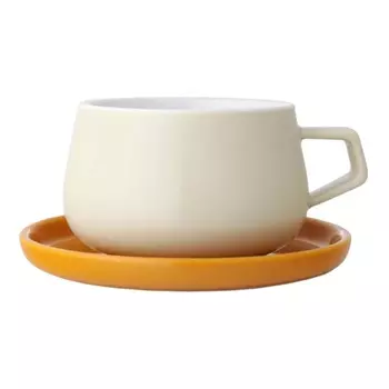 Чайная чашка с блюдцем 300 мл Viva Scandinavia Ella кремовый