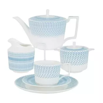 Чайный сервиз 6 персон Naomi Блюз 21 предмета