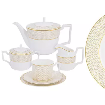 Чайный сервиз на 6 персон Anna Lafarg Emily Ноктюрн 21 предмет