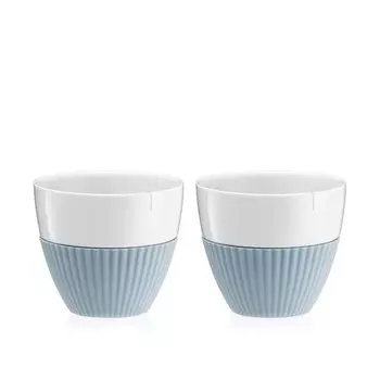 Чайный стакан 230 мл Viva Scandinavia Anytime 2 шт белый-голубой