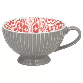 Чашка керамическая Tognana Relief 430 мл красный