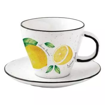 Чашка с блюдцем 250 мл Easy Life Amalfi