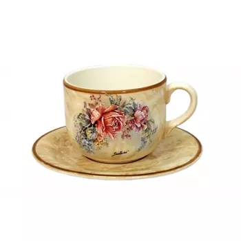 Чашка с блюдцем 500 мл LCS Элианто