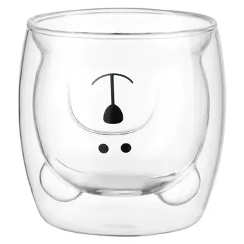 Чашка стеклянная 250 мл Smart Solutions Медведь