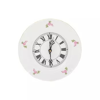 Часы настенные кварцевые 24 см Dubi Цветочный мотив