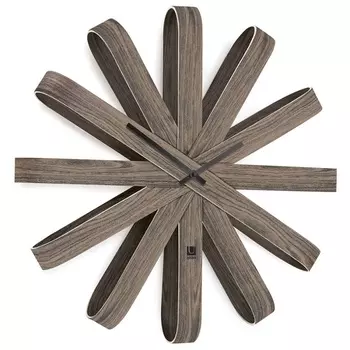 Часы настенные Umbra Ribbonwood состаренный орех