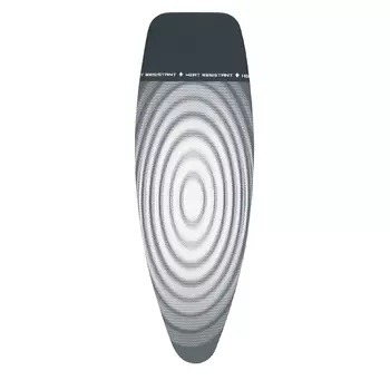 Чехол для гладильной доски 135 х 45 см Brabantia PerfectFit Титановые круги 2 мм поролона