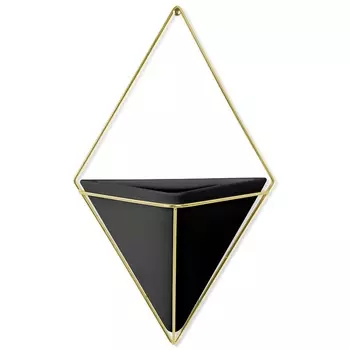 Декор для стен Umbra Trigg большой чёрный-латунь