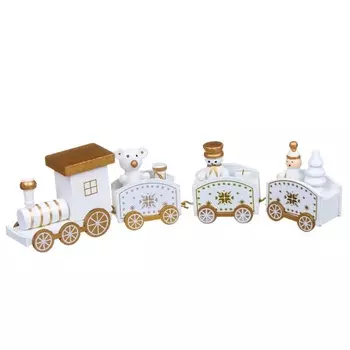 Декор новогодний Royal Collection Паровозик белый