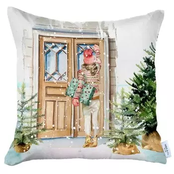 Декоративная подушка 43 х 43 см Mike &amp; Co New York XMAS Noel визит