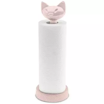 Держатель для бумажных полотенец Koziol Miaou organic розовый