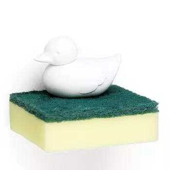 Держатель для губки Qualy Duck белый