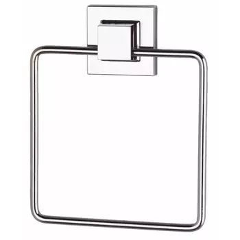 Держатель для полотенца самоклеящийся квадратный Tekno-Tel хром
