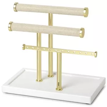 Держатель для серёжек и браслетов Umbra Trigem латунь