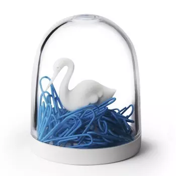 Держатель для скрепок Qualy Swan In The Pond