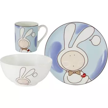 Детский набор посуды Зайчонок Anna Lafarg 3 предмета