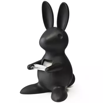 Диспенсер для скотча Qualy Bunny чёрный