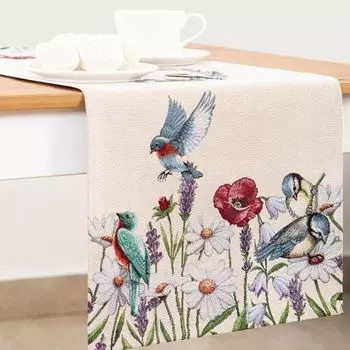 Дорожка 44 х 140 см Le Gobelin Птичьи разговоры