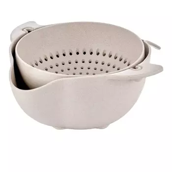 Дуршлаг со сливной миской 25 см Walmer Eco Drain