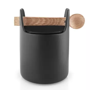 Ёмкость для хранения с крышкой и ложкой Eva Solo Toolbox 15 см черный