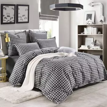 Комплект постельного белья евро Sofi de Marko Фидель серый