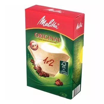 Фильтры бумажные 1 х 2 Melitta Original 80 шт коричневый