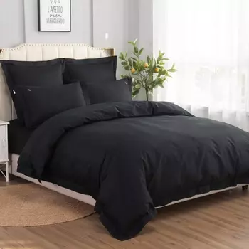 Комплект постельного белья семейный Sofi de Marko Флоренция чёрный