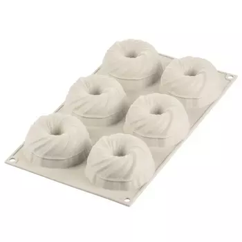 Форма для приготовления пирожных Silikomart mini intreccio силиконовая