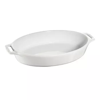 Форма овальная керамическая 37 см Staub белый