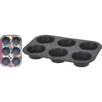 Формы для выпечки 6 кексов La Cucina