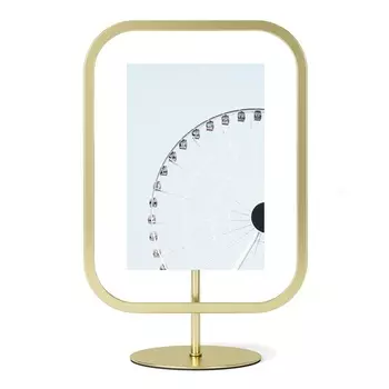 Фоторамка Umbra Infinity Sqround 10х15 матовая латунь