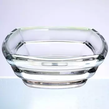 Фруктовница 32 см Bohemia Gold Segment зелёный