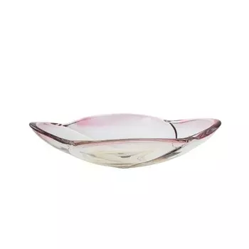 Фруктовница 33 см Bohemia Gold Globus розовый