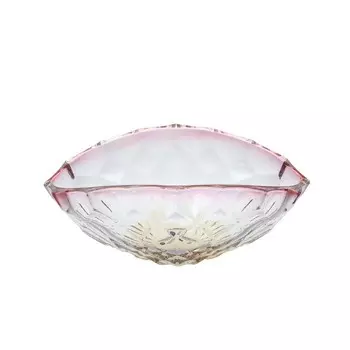 Фруктовница 40 см Bohemia Gold Honey розовый