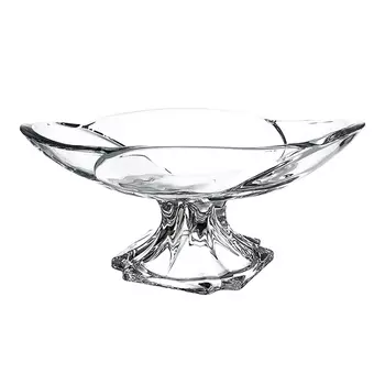 Фруктовница на ножке 33 см Bohemia Gold Globus