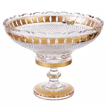 Фруктовница на ножке 35 см Bohemia Max Crystal