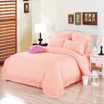 Комплект постельного белья евро Sofi de Marko Габриэль тенсель персиковый