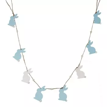 Гирлянда 160 см Азалия Кролики голубой