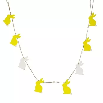 Гирлянда 160 см Азалия Кролики жёлтый