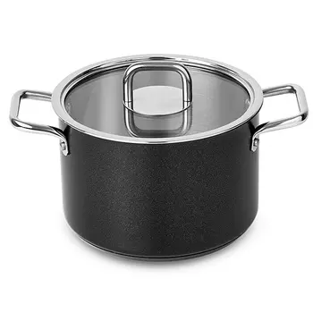 Глубокая кастрюля 4 л Silampos Comfort Glass Black