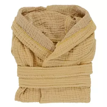 Халат из жатого хлопка 24-36 M Tkano Essential горчичный