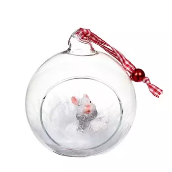 Игрушка ёлочная Royal Collection Белый кролик в ассортименте