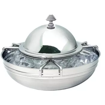 Икорница со стеклянной розеткой 18 см Regent