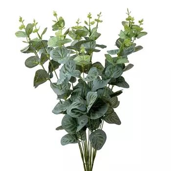 Эвкалипт декоративный на вставке 45 см Азалия зелёный