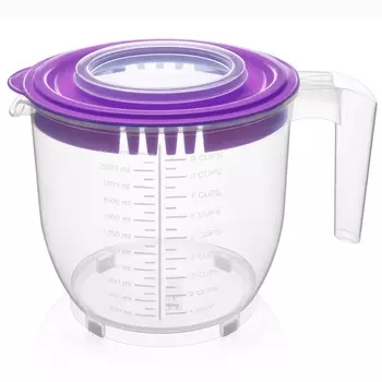 Ёмкость для миксера с крышкой 2,2 л Эльфпласт в ассортименте