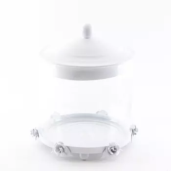 Ёмкость для сыпучих продуктов широкая Royal Classics белый