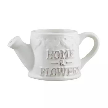 Кашпо лейка 15 х 7,5 см Азалия белый