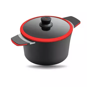 Кастрюля 2,5 л Squality красный